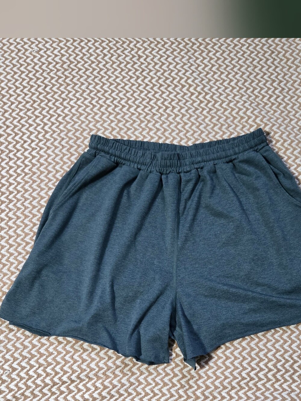 Vuori Heather Dark Teal Boyfriend Lounge Shorts